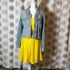 Nine West Yellow Mini Dress with Brown Belt